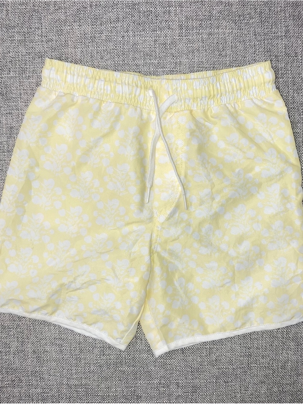 Boy’s Yellow Floral Swim Trunks